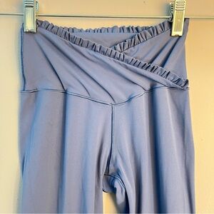 Aerie Blue Ruffle Waist Leggings